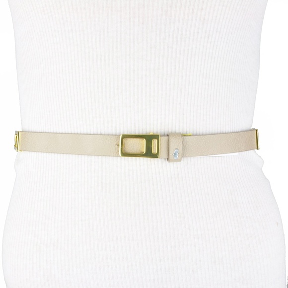 BCBGeneration Accessories - BCBG • Gray Beige Elephant Faux Leather Belt BCBGeneration Accessories - BCBG • Gray Beige Elephant Faux Leather Belt